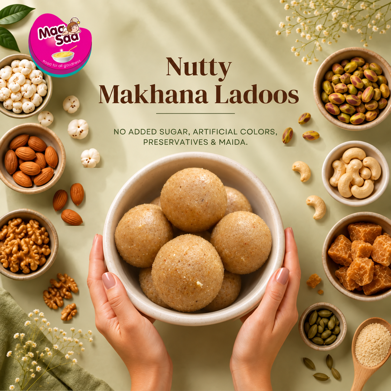 Nutty Makhana Ladoos