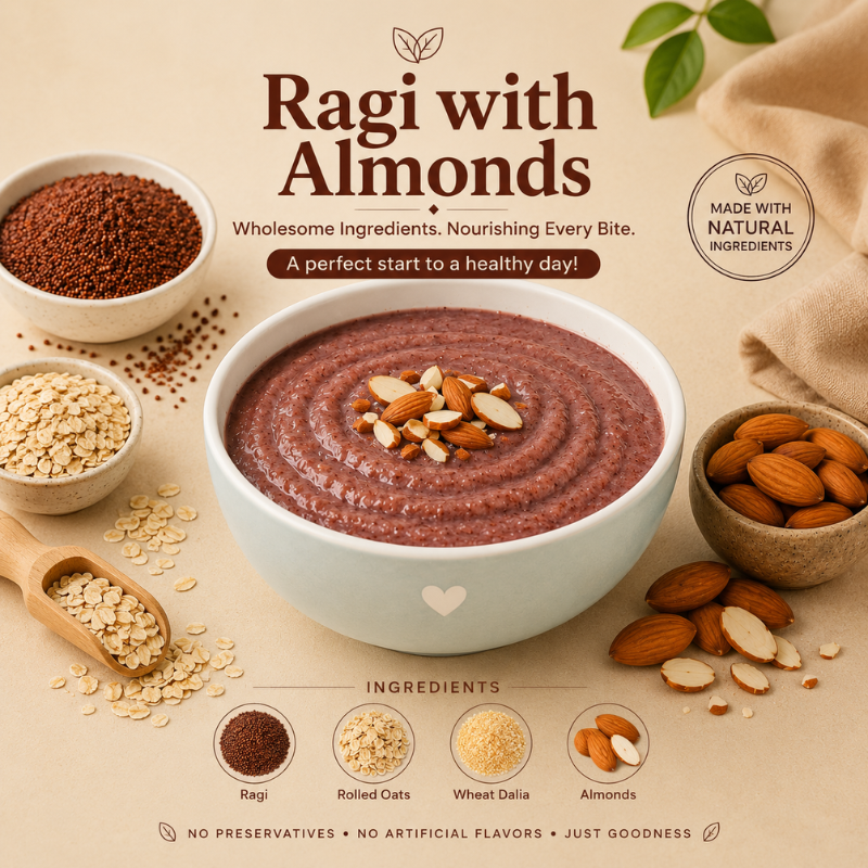 Ragi with Almonds