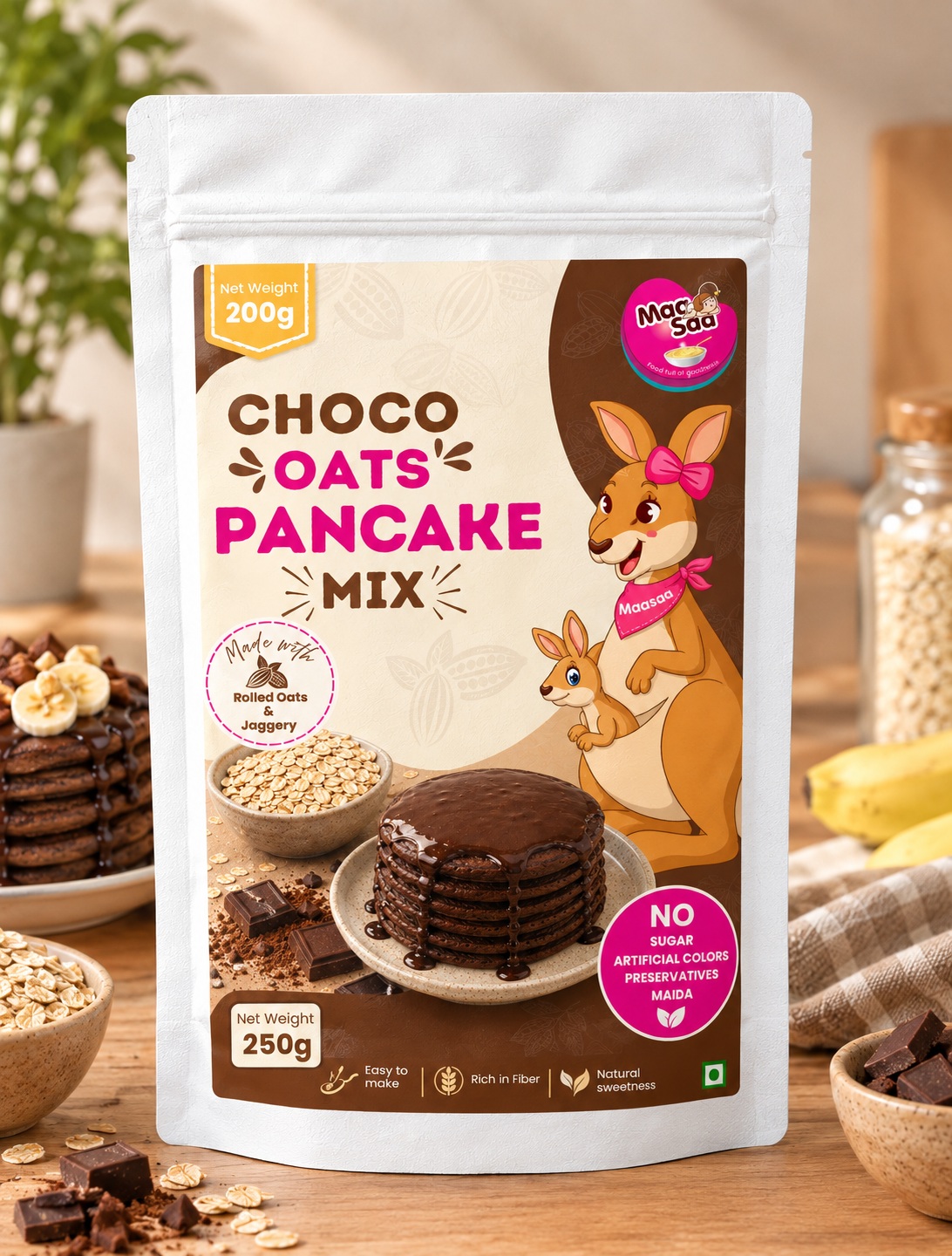 Choco Oats Pancake Mix - Image 2